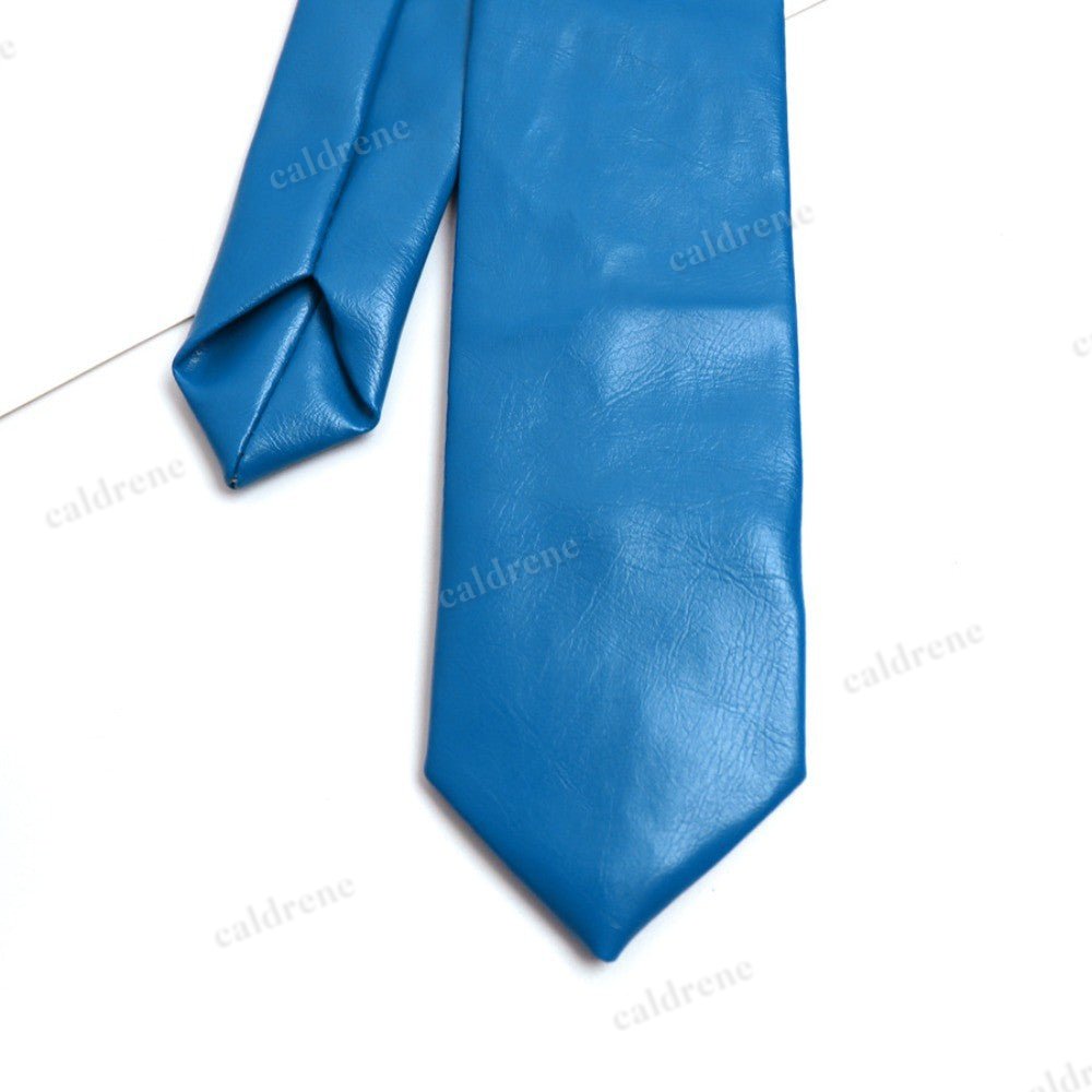 Retro PU Leather Narrow Necktie for Unisex – view 5