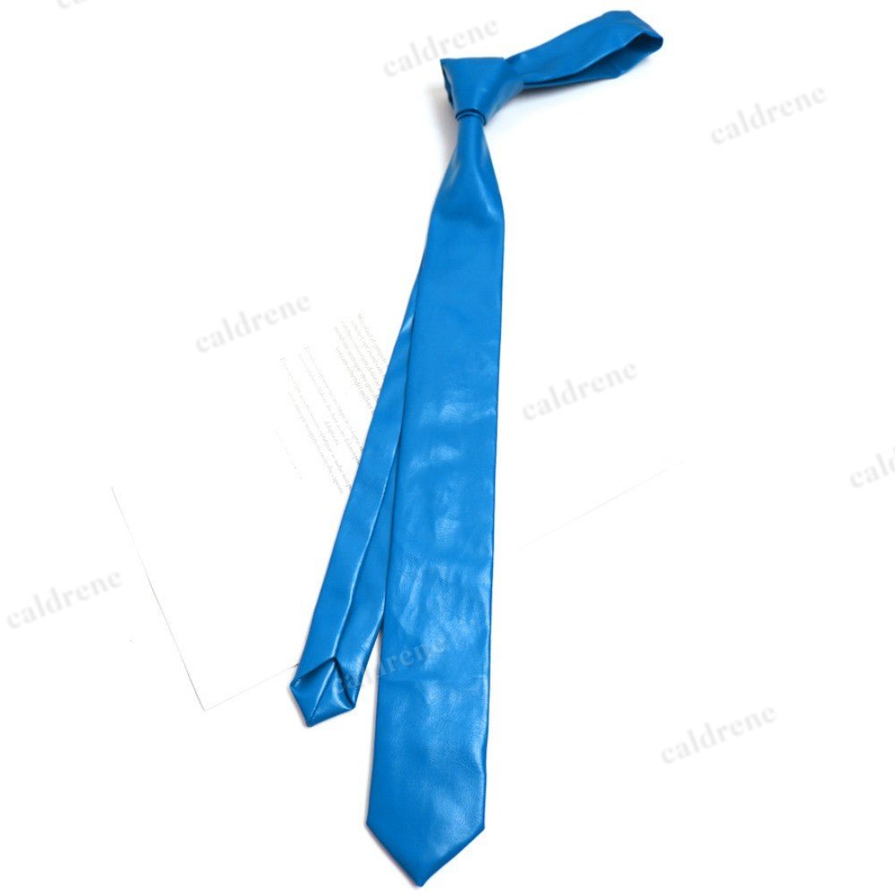 Retro PU Leather Narrow Necktie for Unisex – view 6