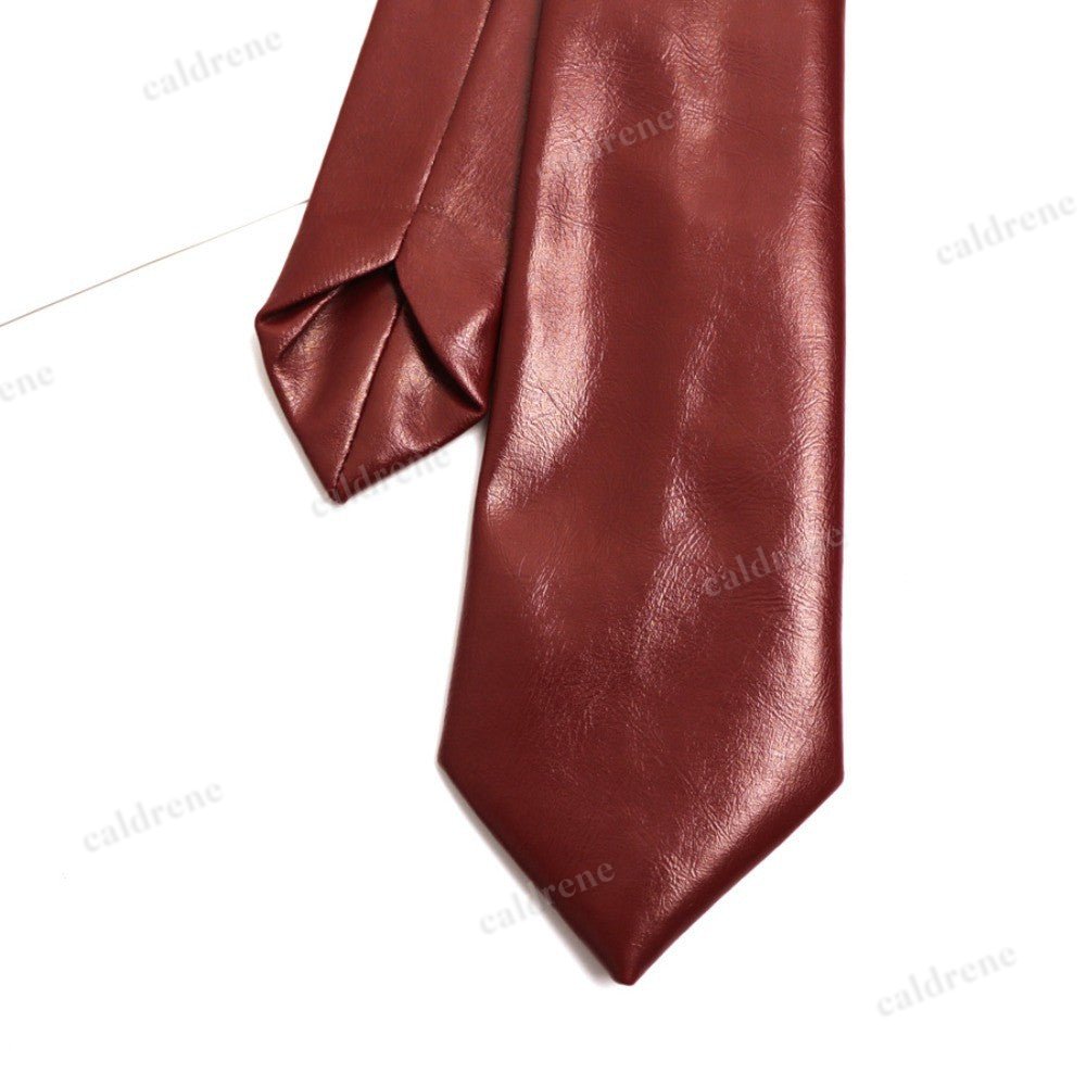 Retro PU Leather Narrow Necktie for Unisex – view 7