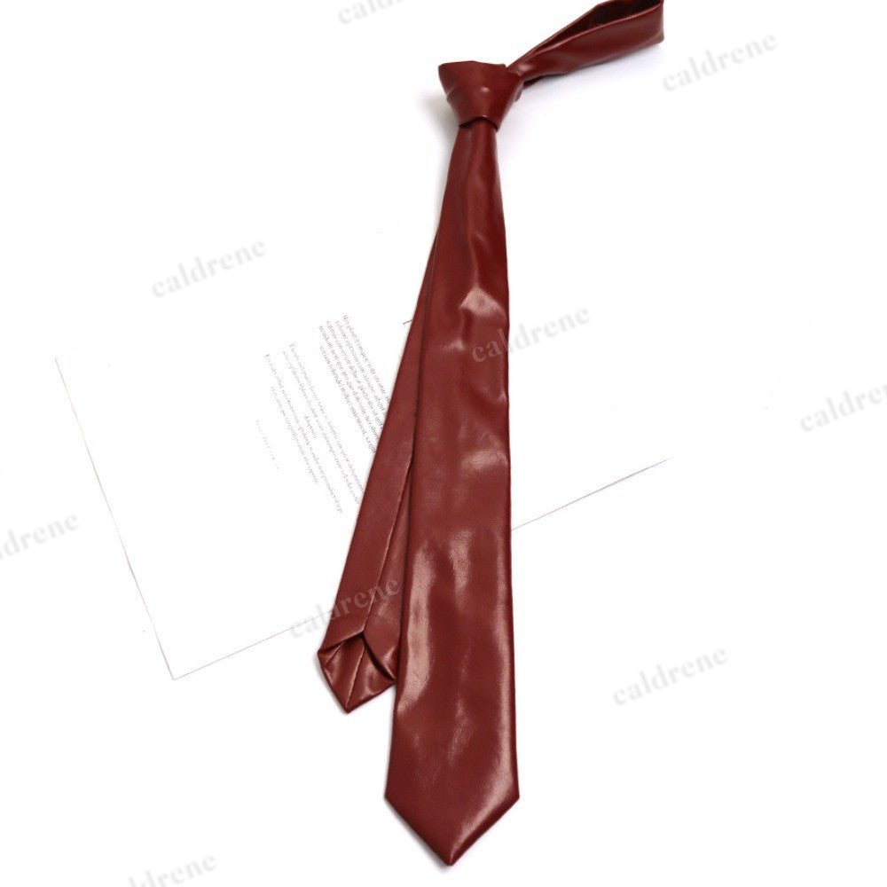 Retro PU Leather Narrow Necktie for Unisex – view 8