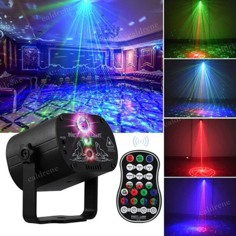 RGB LED Disco Party Laser Light Projector, Sound Activated – view 2