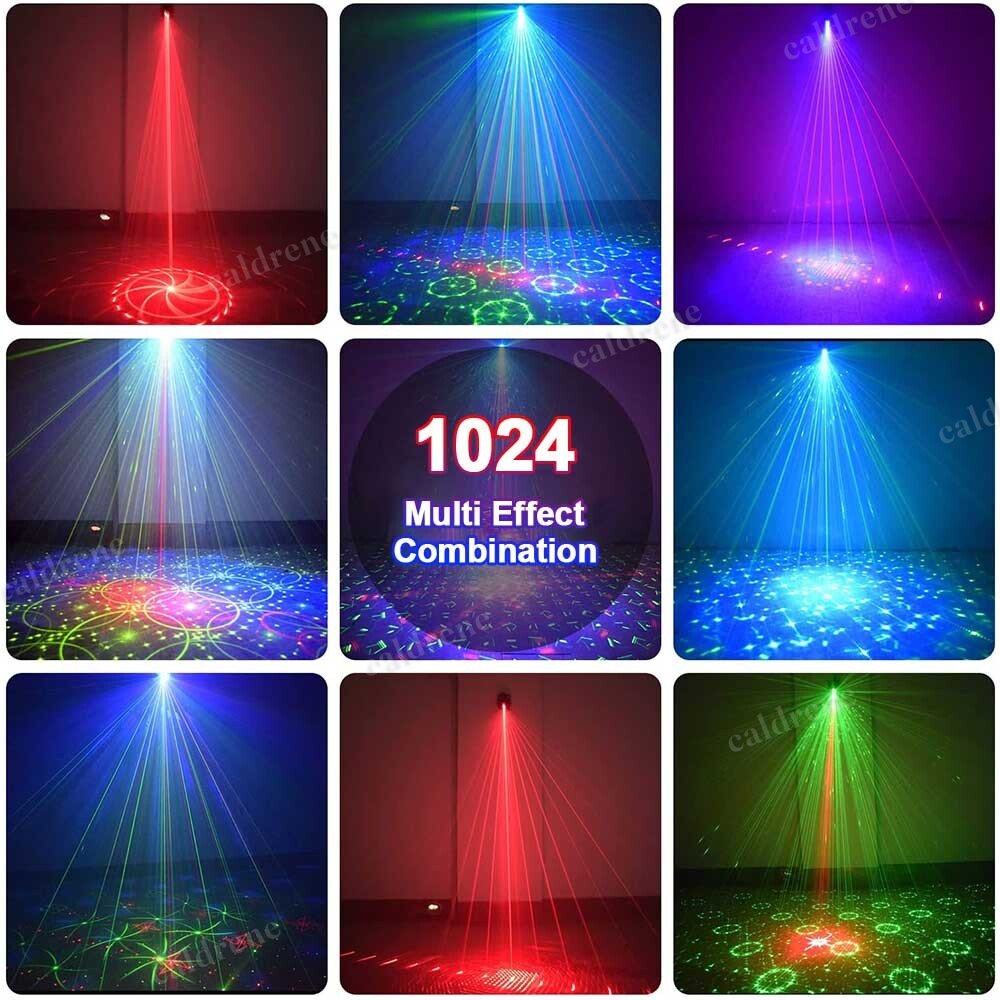RGB LED Disco Party Laser Light Projector, Sound Activated – view 3