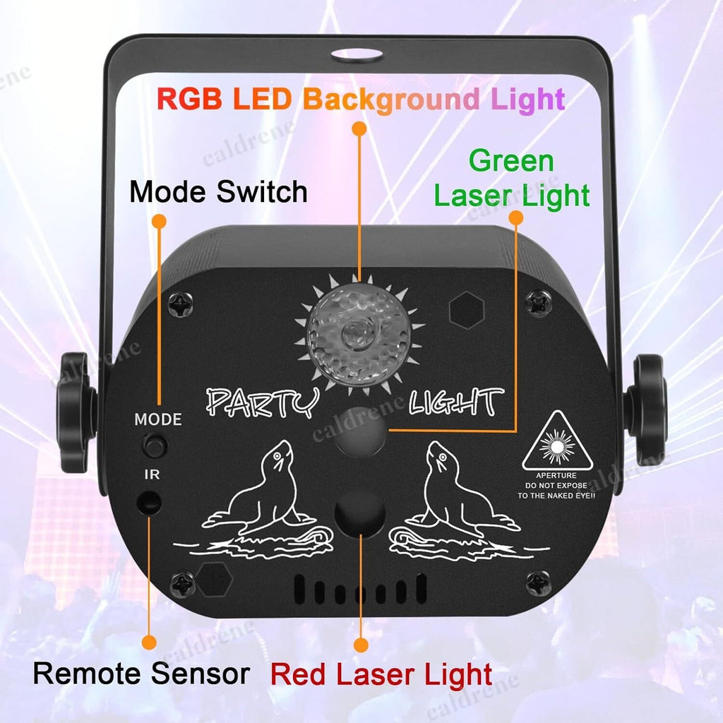 RGB LED Disco Party Laser Light Projector, Sound Activated – view 9