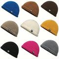 Ribbed Wool Beanie Hat for Winter Outdoor Activities