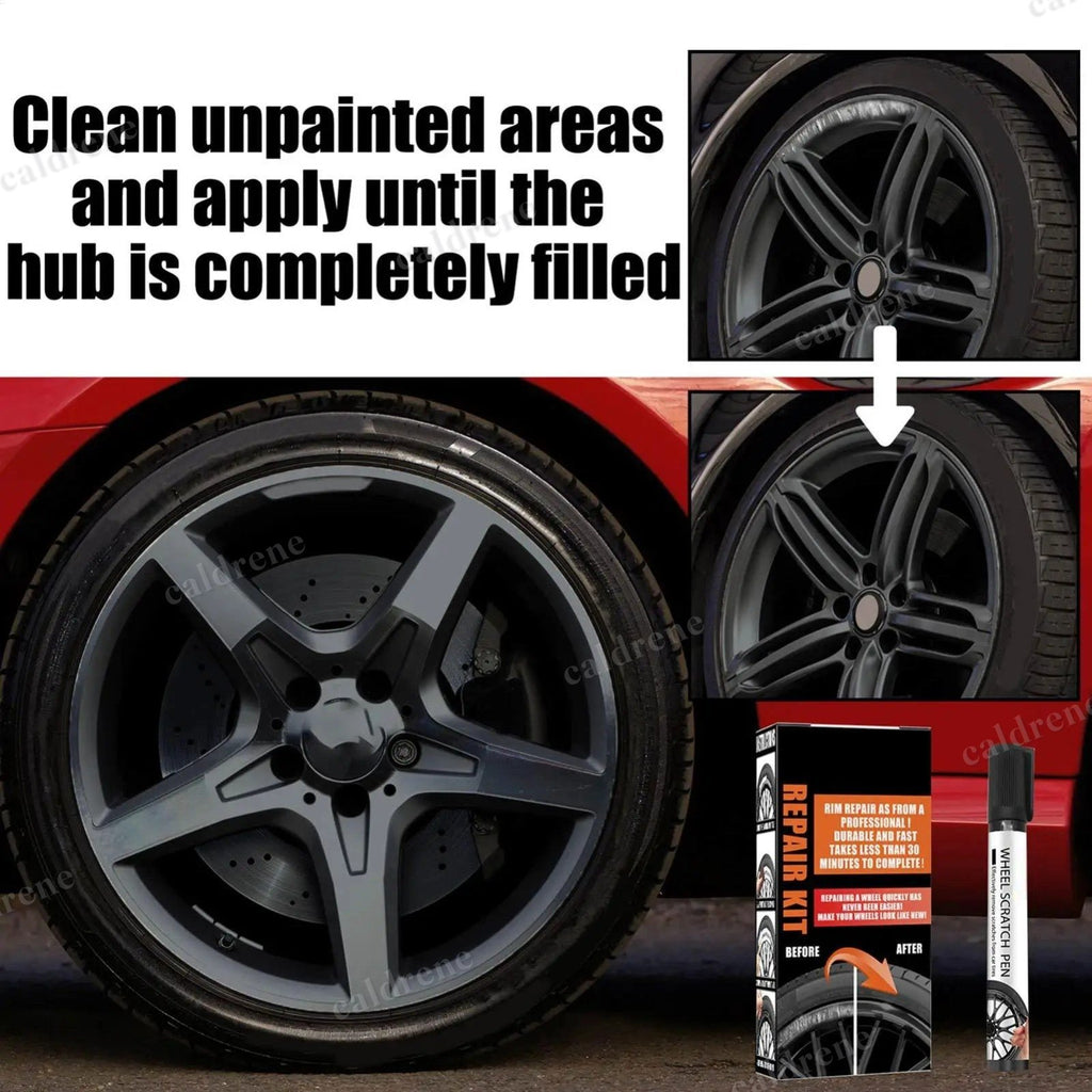 Rim Touch Up Paint for Quick Wheel Repair in Gloss Black – view 3