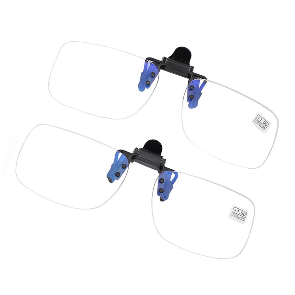 Rimless Clip-On Magnifying Glasses for Easy Reading