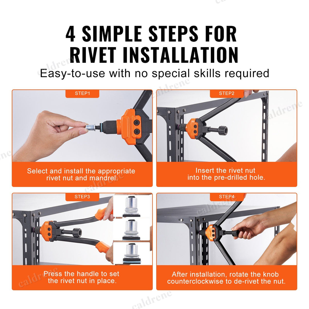 Rivet Nut Tool Kit with 186 Rivet Nuts – view 5