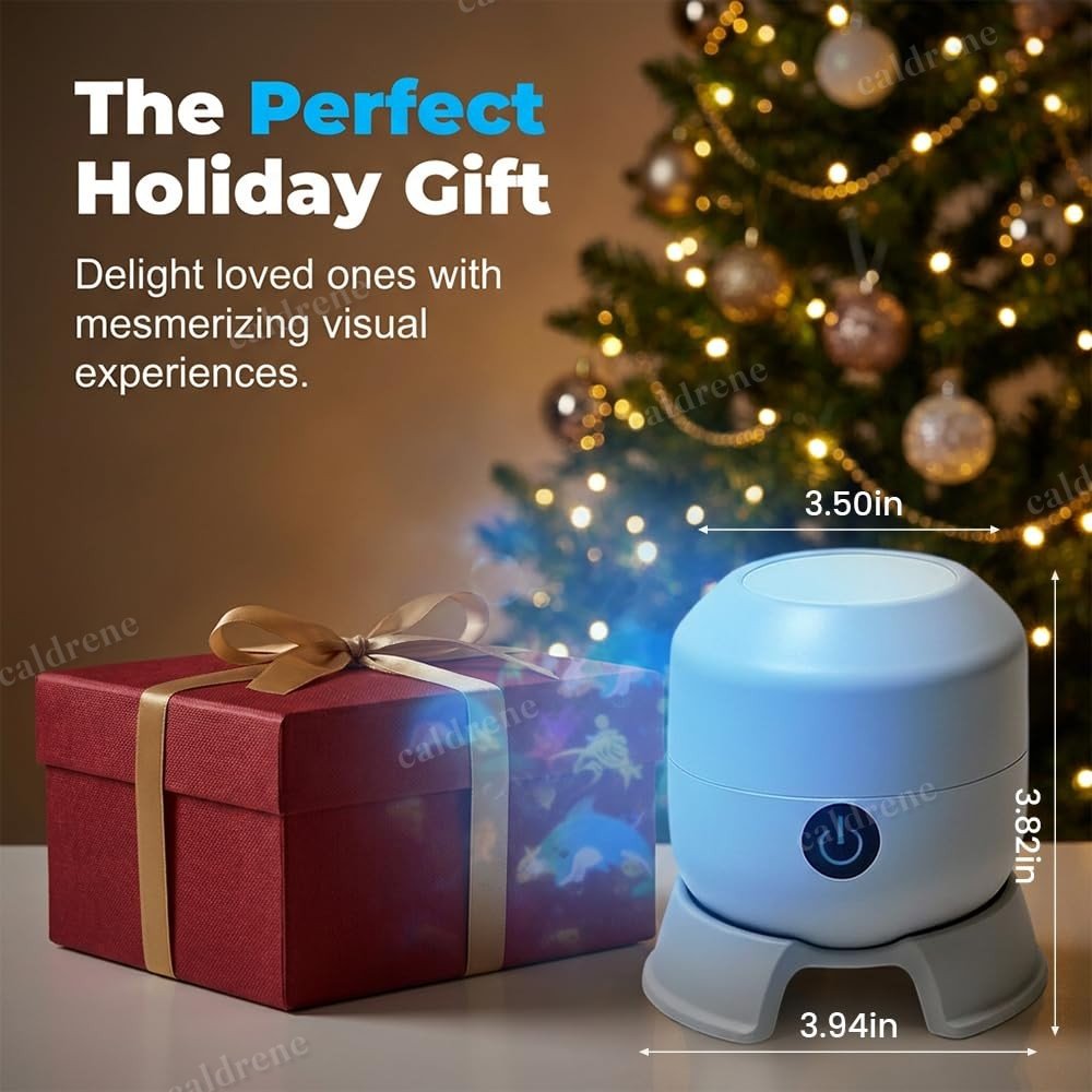 Rotating Snowflake Projector Light, Dimmable, USB Powered – view 7