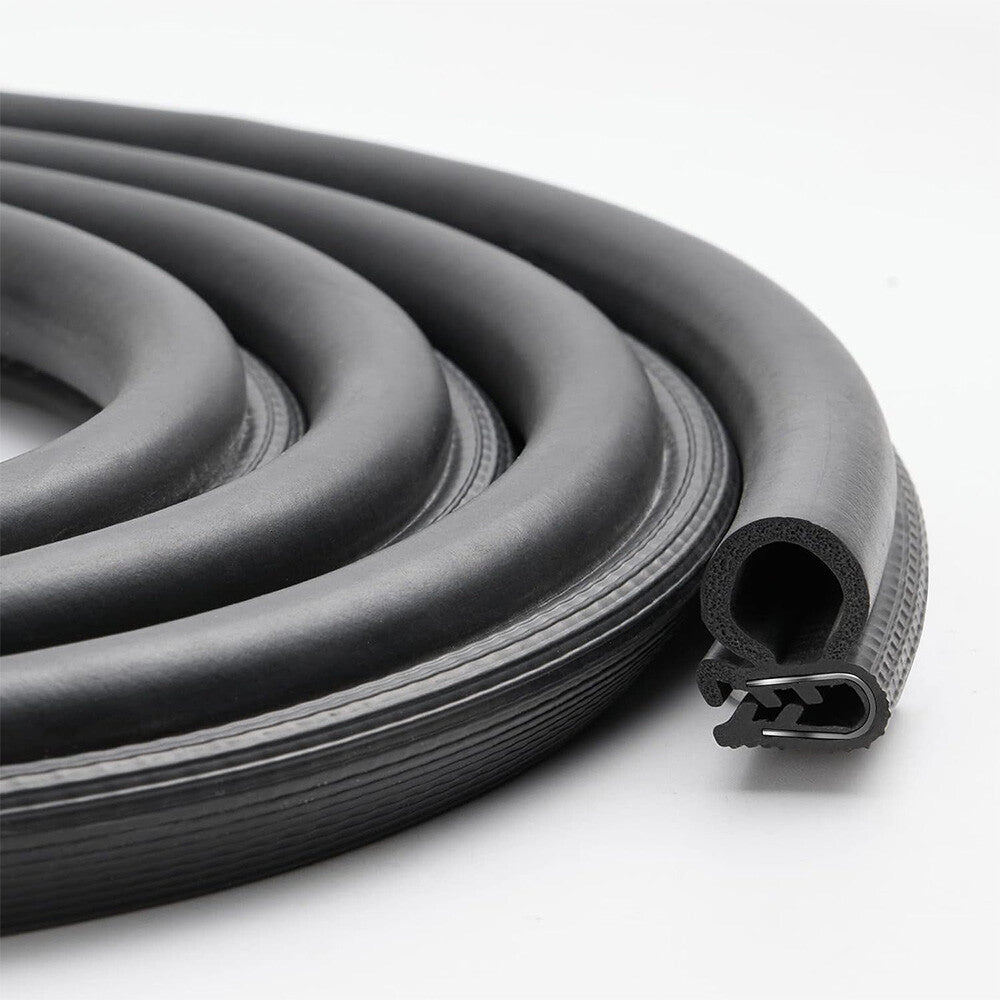 Rubber Seal Weather Strip for Car Doors and Trunk, 20 ft
