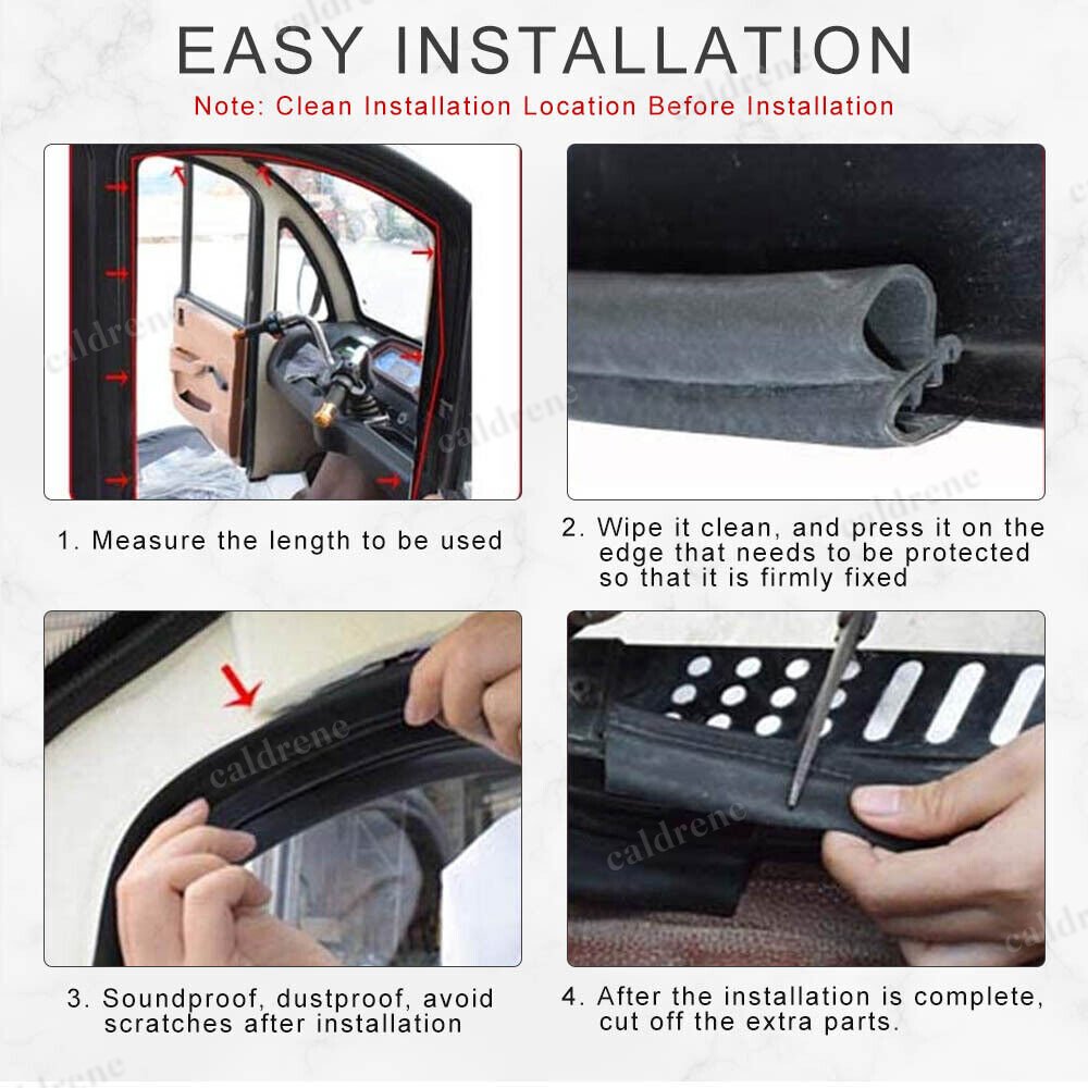 Rubber Seal Weather Strip for Car Doors and Trunk, 20 ft – view 4