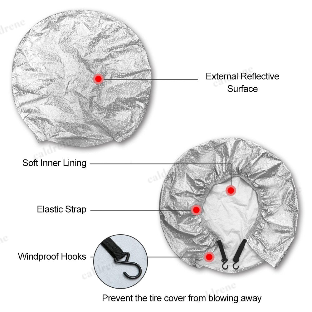 RV and Trailer Wheel Tire Covers, Set of 4 – view 3