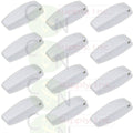 RV Camper Baggage Door Catch Latch Holders White, 12 Pack