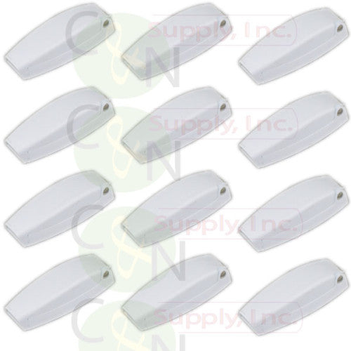 RV Camper Baggage Door Catch Latch Holders White, 12 Pack