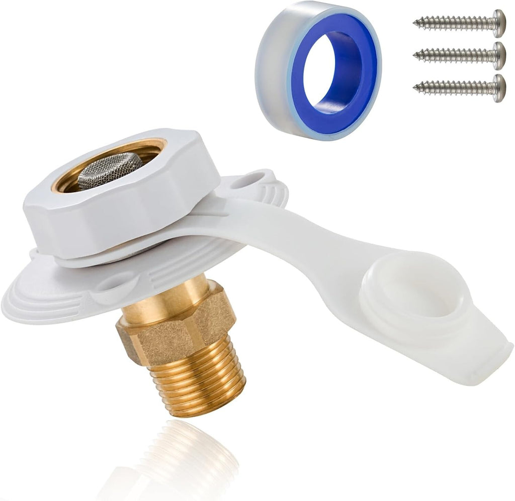 RV City Water Fill Inlet with Check Valve