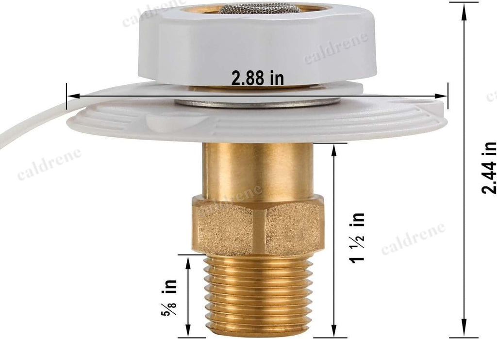 RV City Water Fill Inlet with Check Valve – view 2