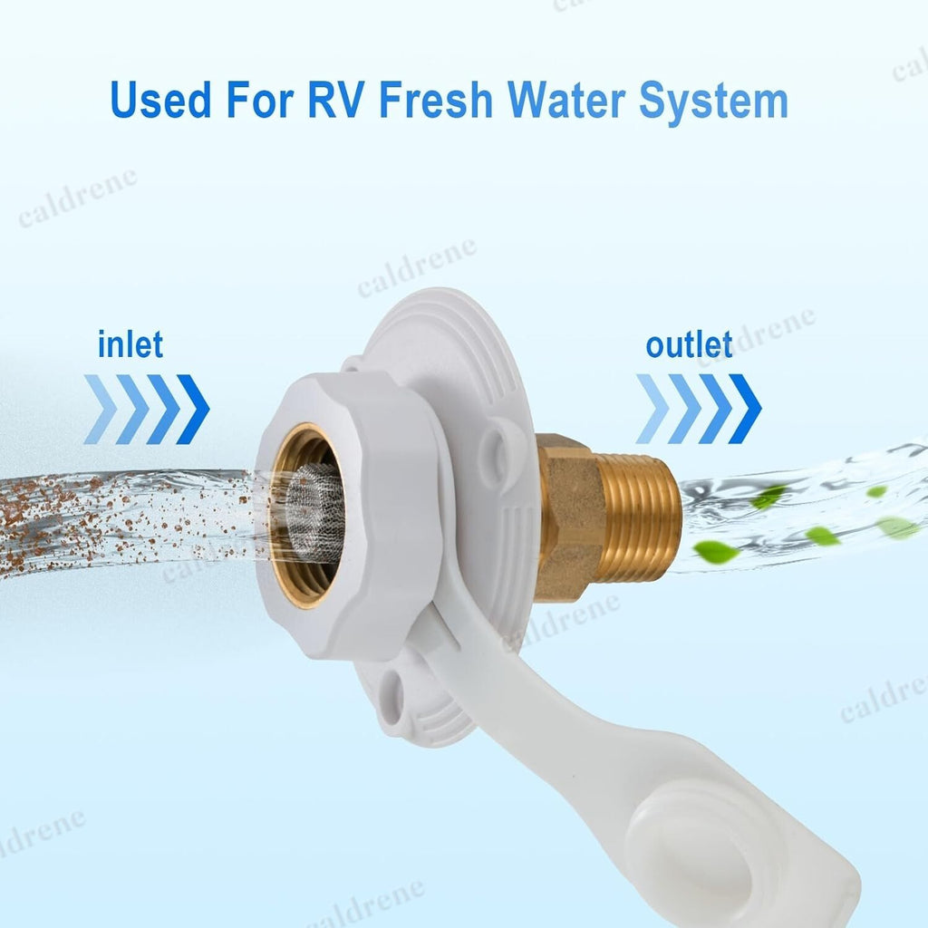 RV City Water Fill Inlet with Check Valve – view 3