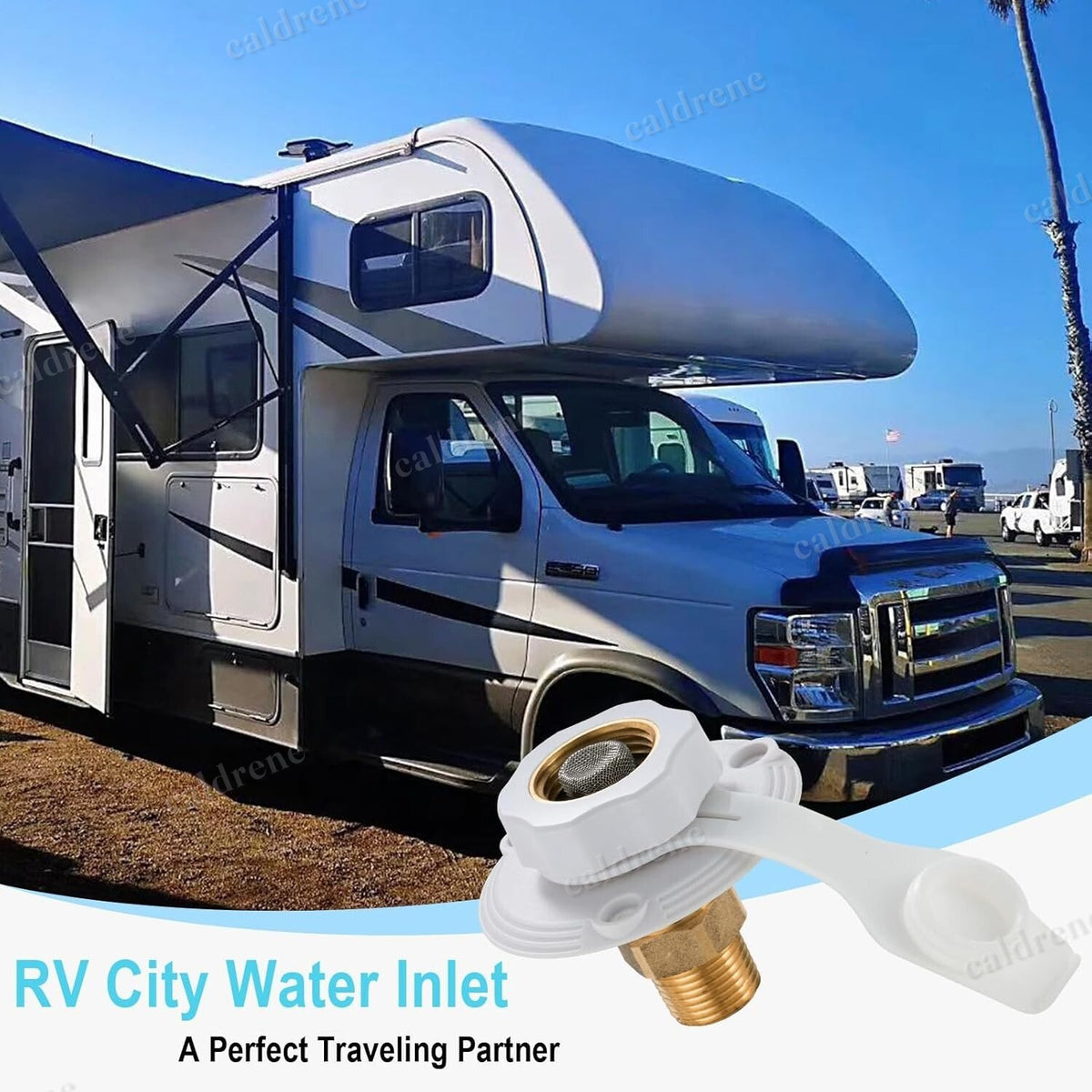 RV City Water Fill Inlet with Check Valve – view 6
