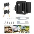 RV Paddle Entry Door Lock Latch Handle with Deadbolt Black