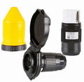 RV Power Inlet Twist Locking Connector, 30/50 Amp, Black