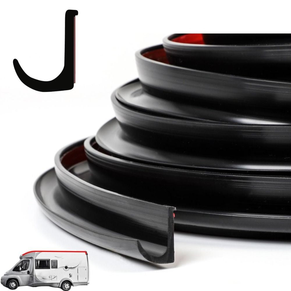 RV Rain Gutter with Self-Adhesive Backing for Trailers