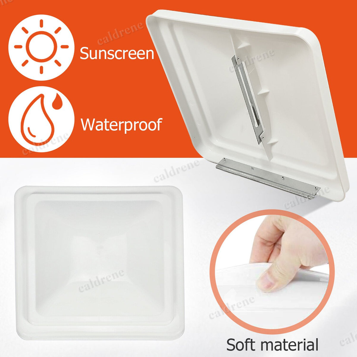 RV Roof Vent Cover Lid 14 x 14, White, 2 Pack – view 10