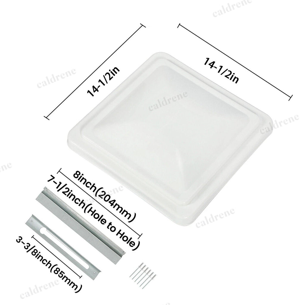 RV Roof Vent Cover Lid 14 x 14, White, 2 Pack – view 2