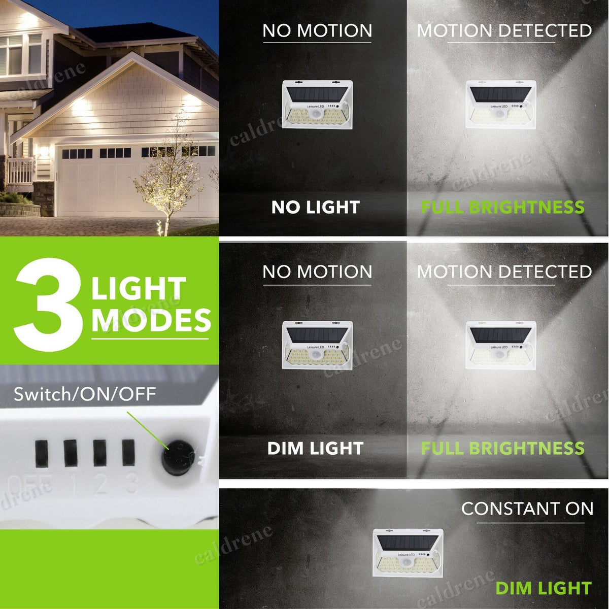 RV Solar LED Porch Light 46 LED Exterior White – view 6