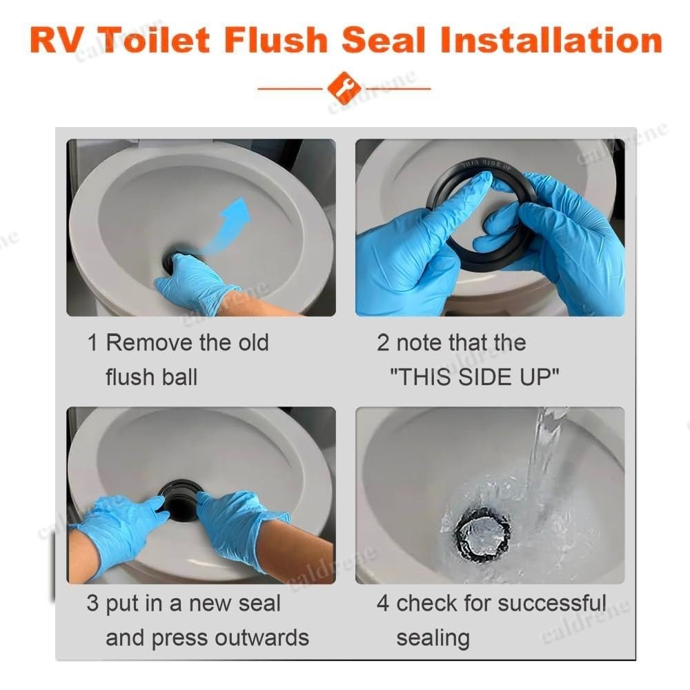RV Toilet Lip Seal for Thetford Toilets - Prevents Leaks – view 6