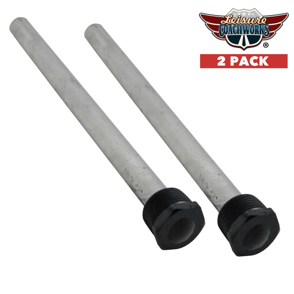 RV Water Heater Magnesium Anode Rod 9.25 Inch, 2 Pack