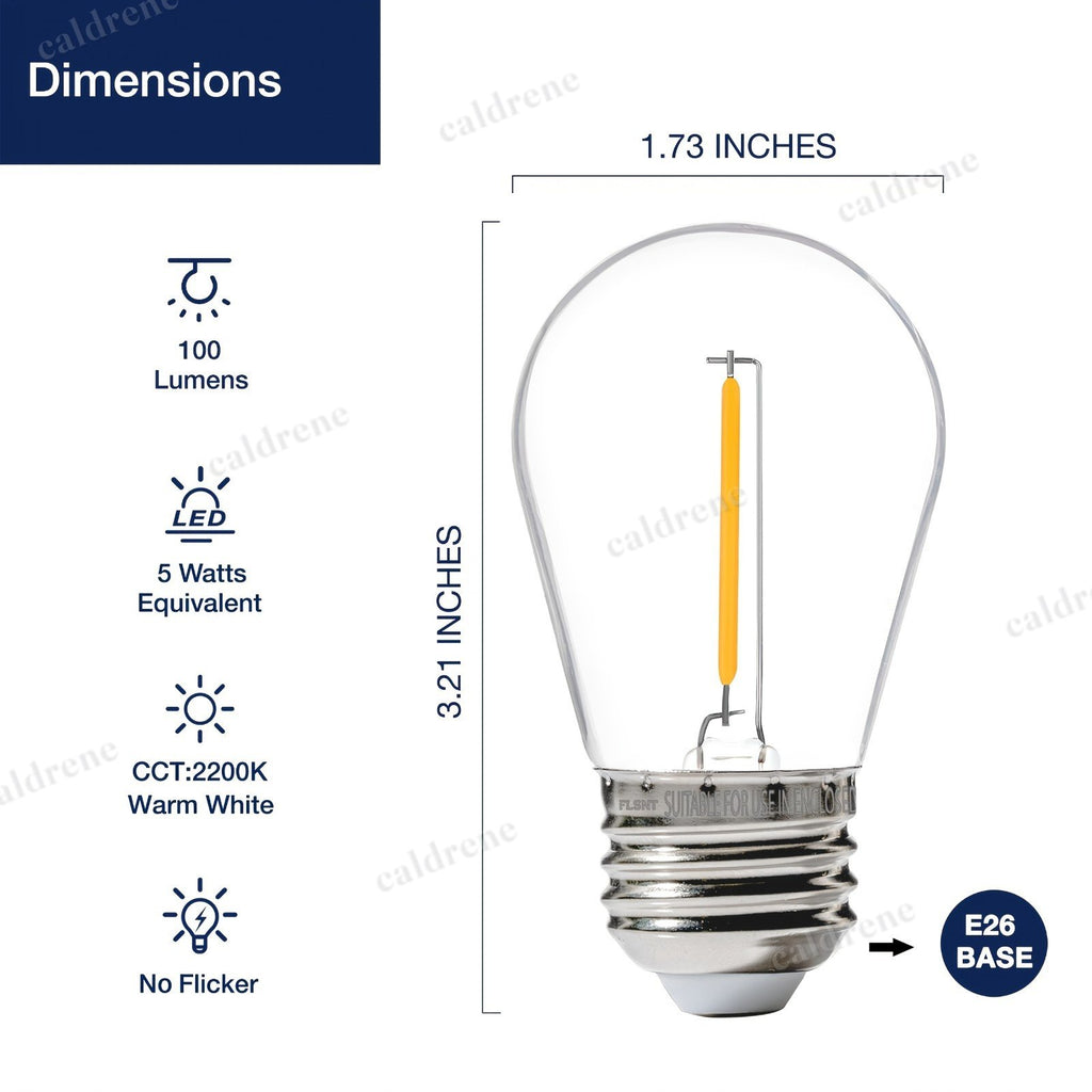 S14 LED String Light Bulbs, 24 Pack – view 2