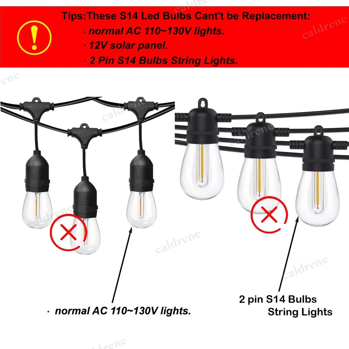 S14 LED String Light Bulbs, 24 Pack – view 6