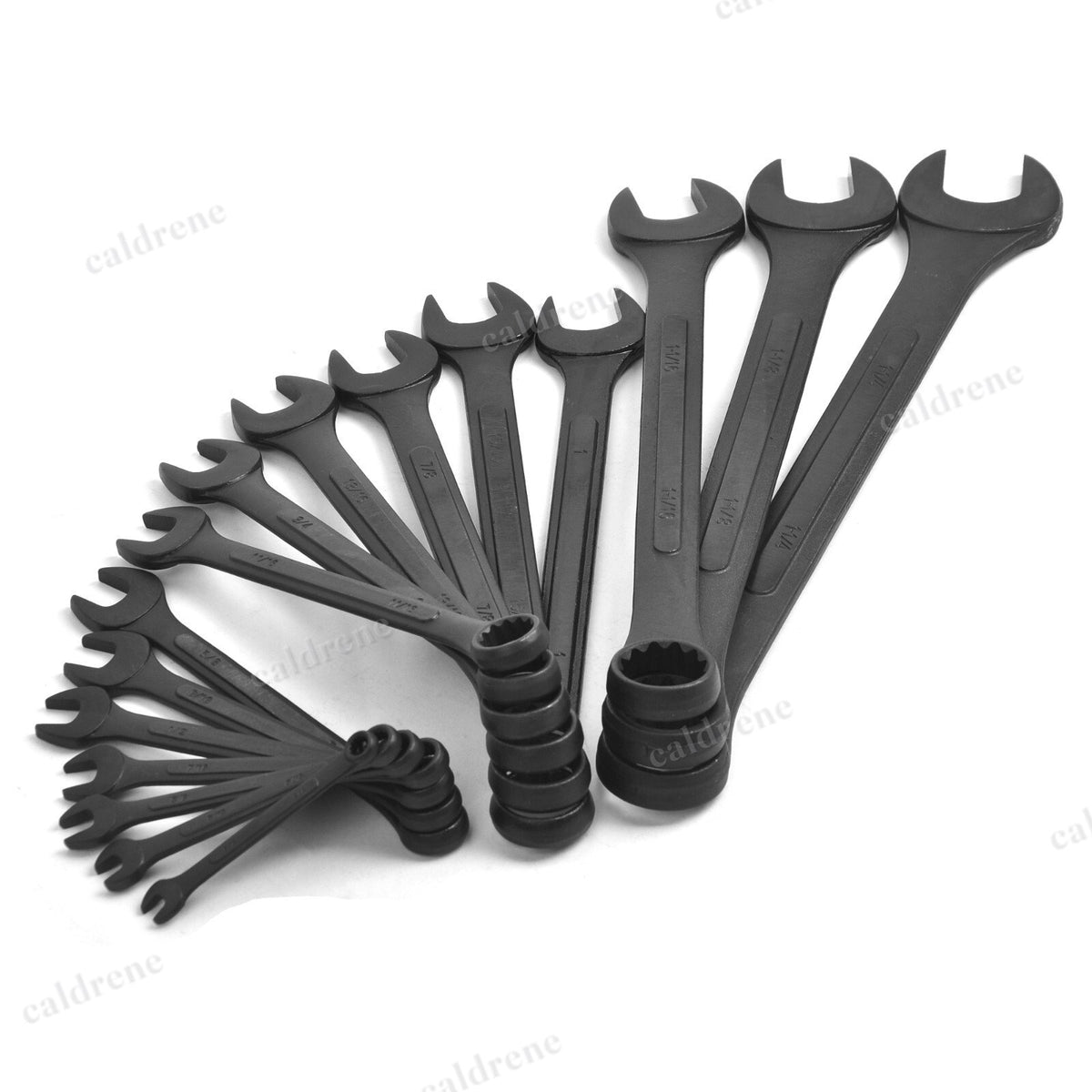SAE Combination Wrench Set 1/4 to 1-1/4 Inch with Roll Pouch, 16 Piece – view 9