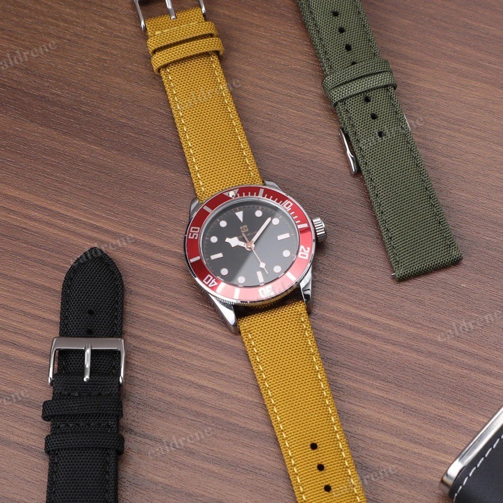 Sailcloth Two-Side Nylon Watch Strap - Waterproof Quick Release – view 3