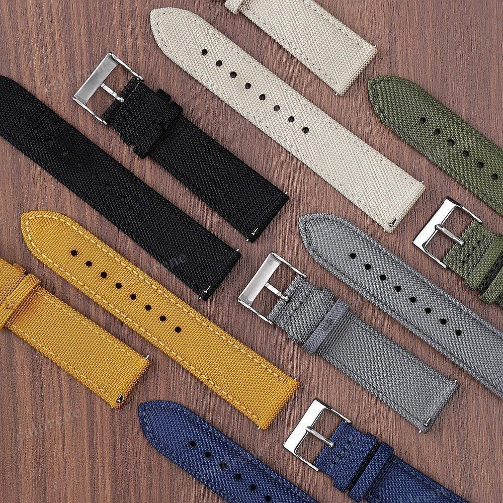 Sailcloth Two-Side Nylon Watch Strap - Waterproof Quick Release – view 4