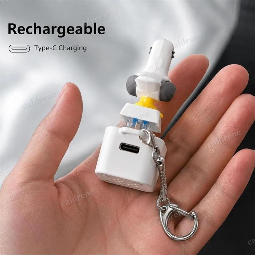 Seagull Mine Keychain,Button with Sound Rechargeable Keyboard Clicker Fidget Toy – view 5