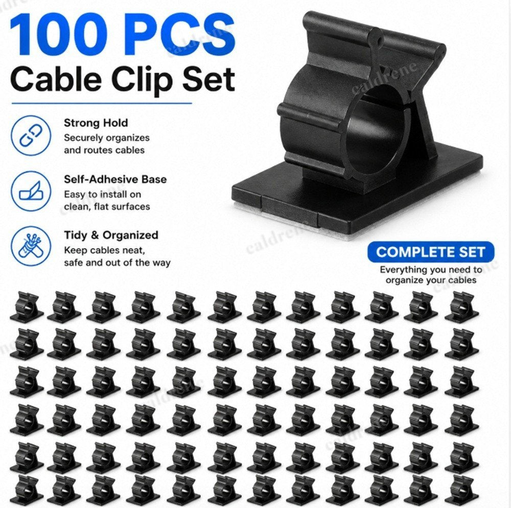 Self-Adhesive Cable Clips, 100 Pack – view 2