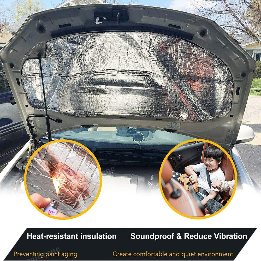 Self-Adhesive Car Hood Sound Deadener Heat Insulation Mat – view 2