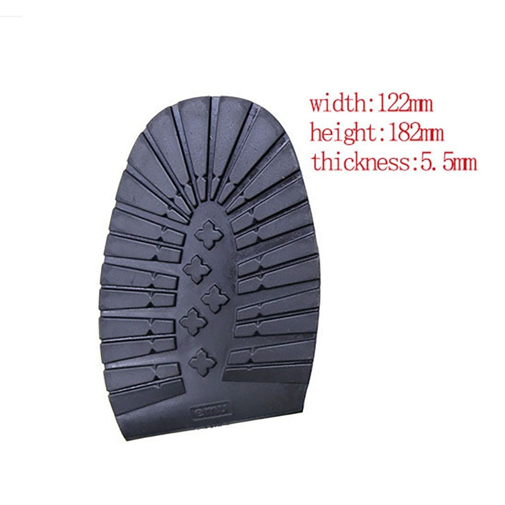 Self-Adhesive Rubber Shoe Pieces for Non-Slip Repair – Black-Forward