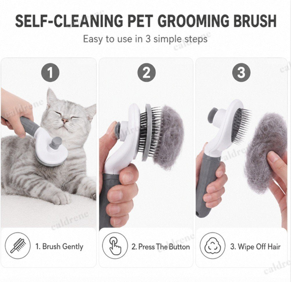 Self-Cleaning Pet Deshedding Brush – view 3