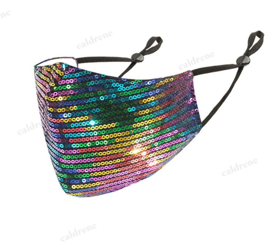 Sequin Glitter Face Mask - Washable Fashion Accessory – view 5