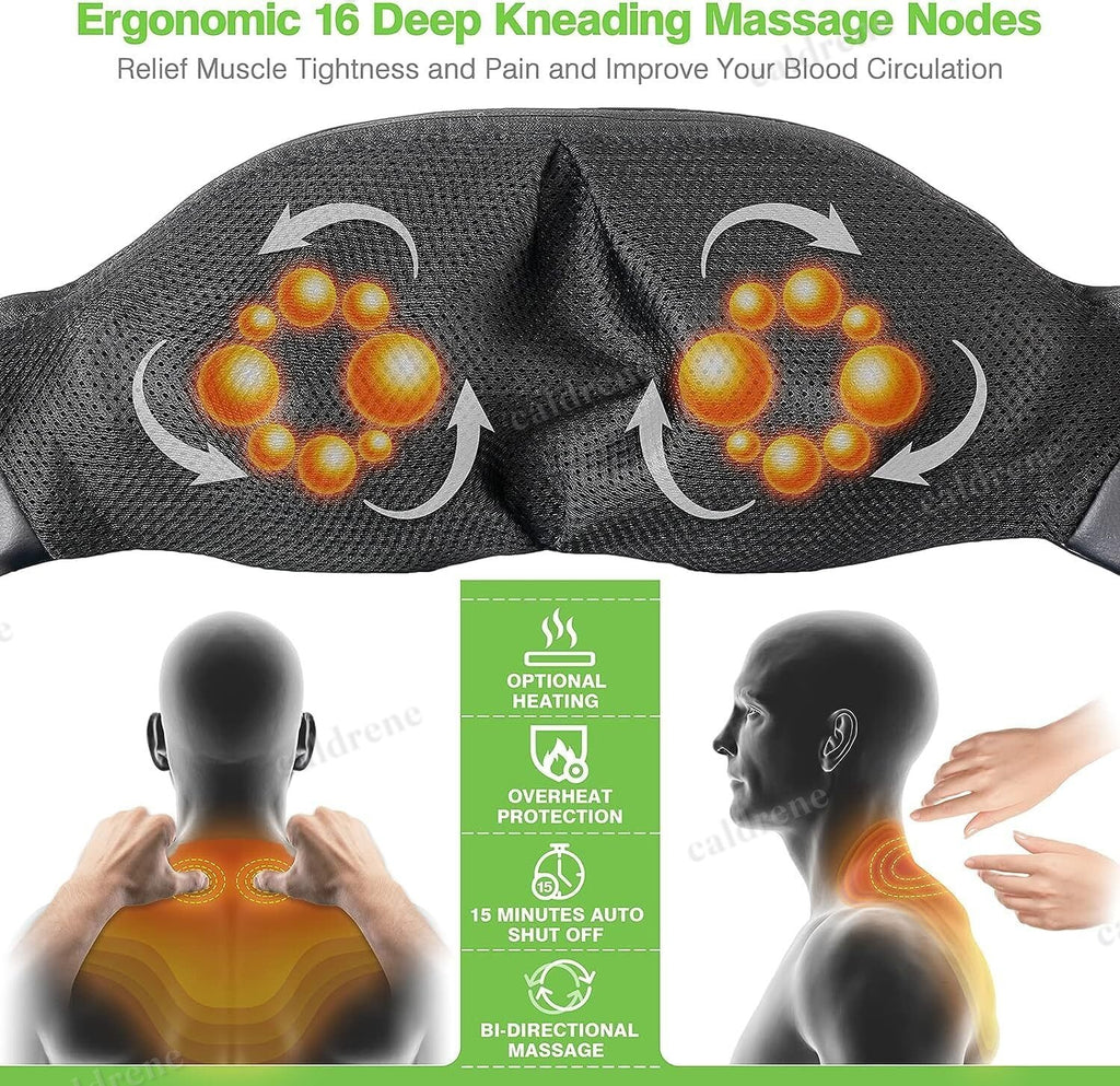 Shiatsu Neck and Back Massager Pillow with Heat – view 2