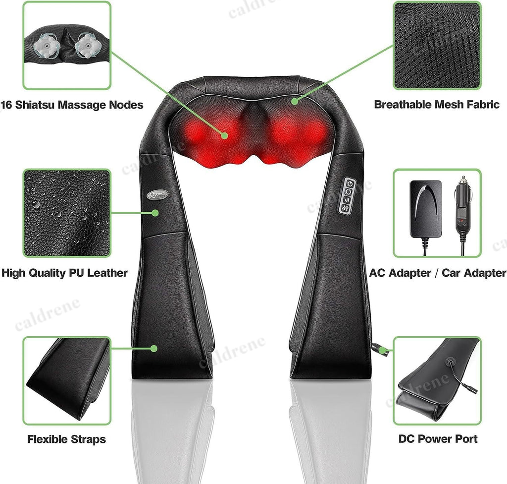 Shiatsu Neck and Back Massager Pillow with Heat – view 6