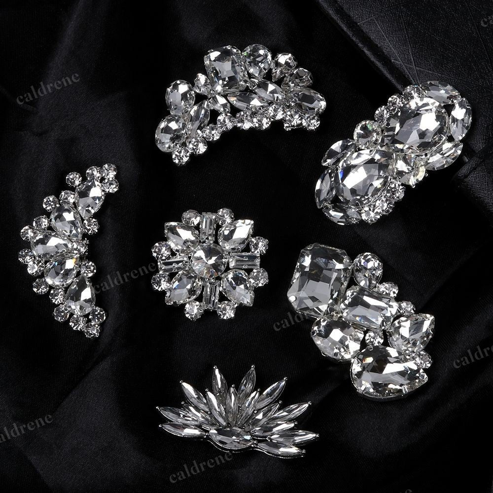 Shiny Decorative Brooch Shoe Clips for Weddings – view 6