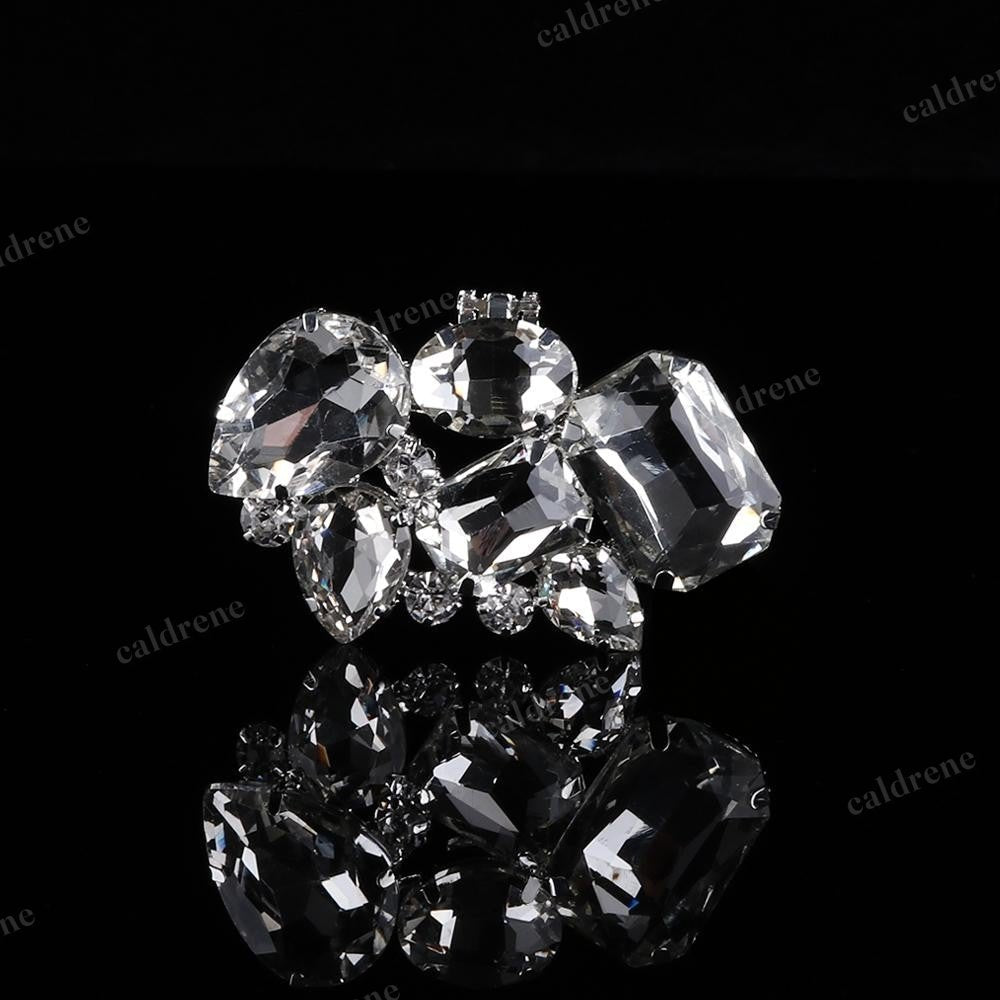 Shiny Decorative Brooch Shoe Clips for Weddings – view 7