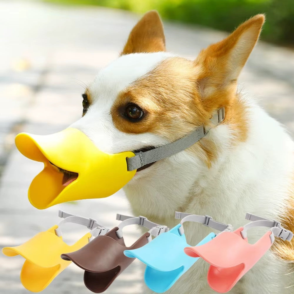 Silicone Duck Bill Dog Muzzle for Barking and Biting Control