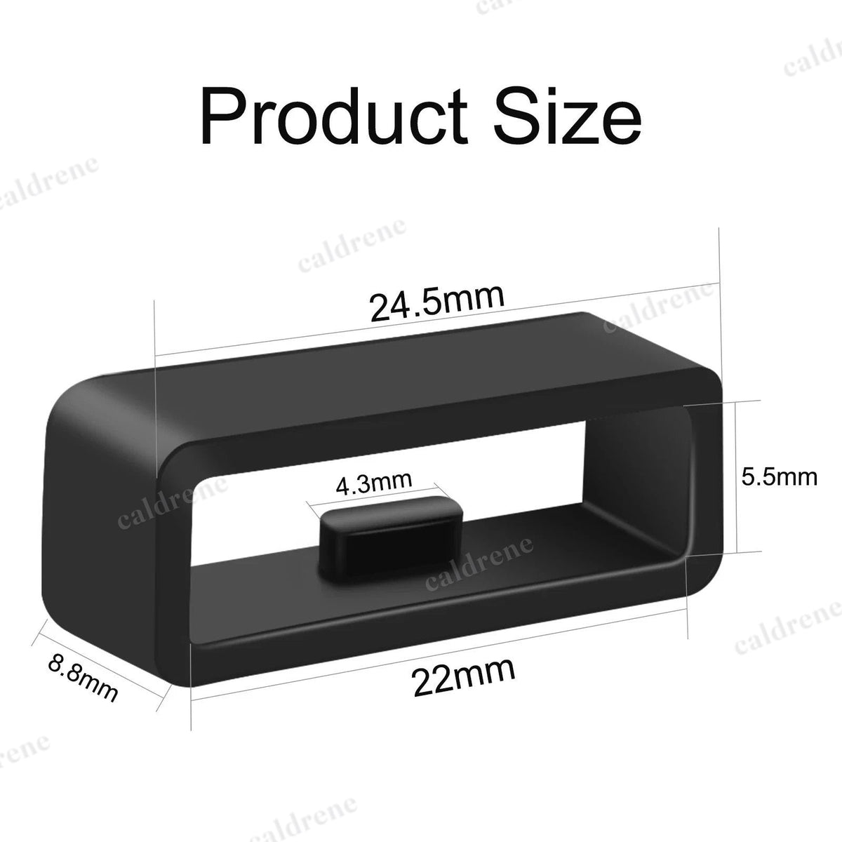 Silicone Rubber Watch Strap Band Keeper for Secure Fit – view 6
