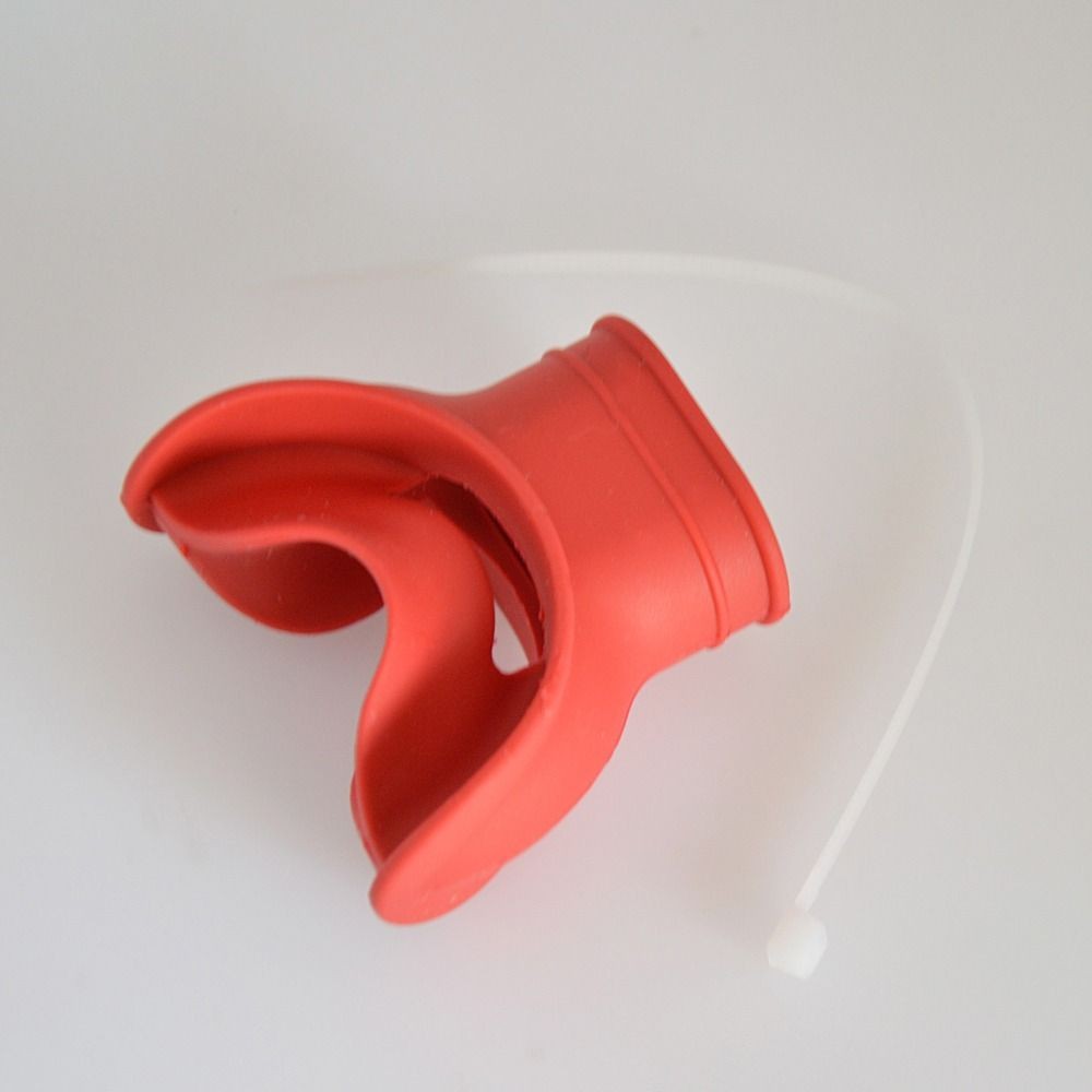 Silicone Universal Scuba Regulator Mouthpiece – red