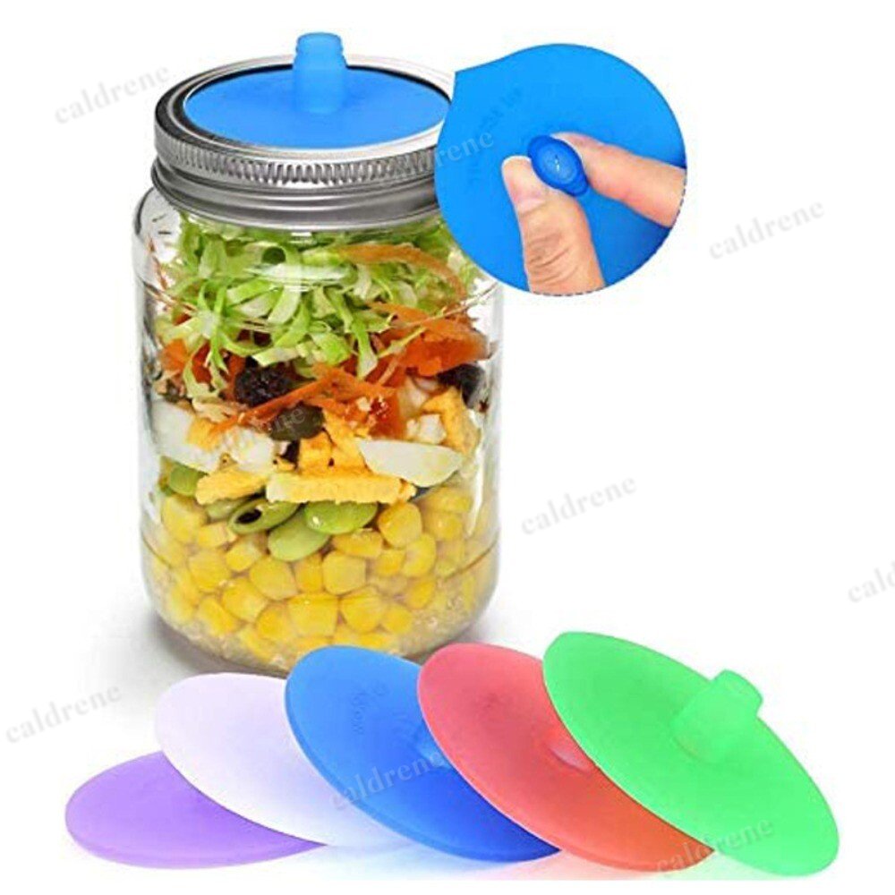 Silicone Waterless Airlock Fermentation Lids for Mason Jars – view 4