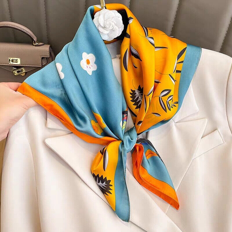 Silk Scarf Wrap Shawl - Elegant Square Design – WP0009LO