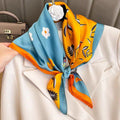 Silk Scarf Wrap Shawl - Elegant Square Design – WP0009LO